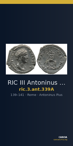 RIC III Antoninus Pius 339A — CANOA