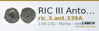 RIC III Antoninus Pius 339A — CANOA