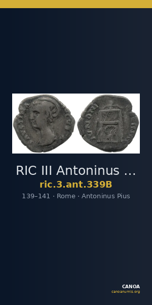 RIC III Antoninus Pius 339B — CANOA
