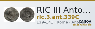 RIC III Antoninus Pius 339C — CANOA