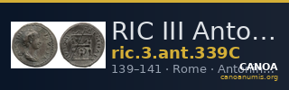 RIC III Antoninus Pius 339C — CANOA