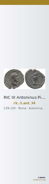 RIC III Antoninus Pius 34 — CANOA
