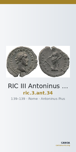 RIC III Antoninus Pius 34 — CANOA