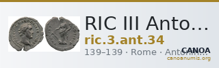 RIC III Antoninus Pius 34 — CANOA