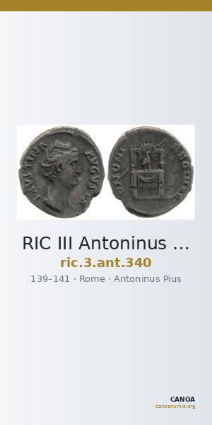 RIC III Antoninus Pius 340 — CANOA
