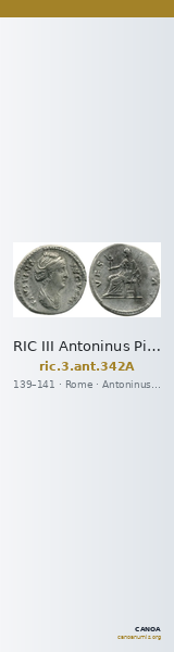 RIC III Antoninus Pius 342A — CANOA