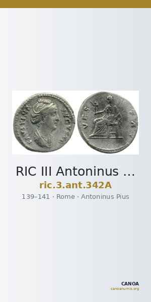 RIC III Antoninus Pius 342A — CANOA