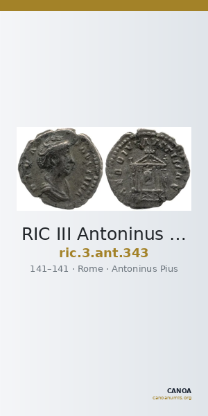 RIC III Antoninus Pius 343 — CANOA