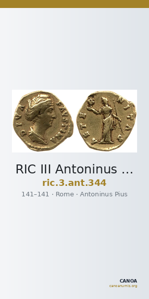 RIC III Antoninus Pius 344 — CANOA