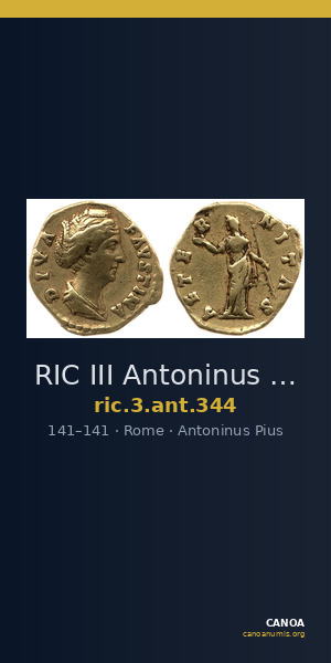 RIC III Antoninus Pius 344 — CANOA