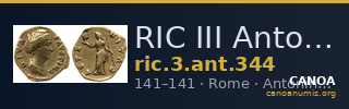 RIC III Antoninus Pius 344 — CANOA