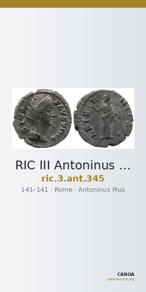 RIC III Antoninus Pius 345 — CANOA