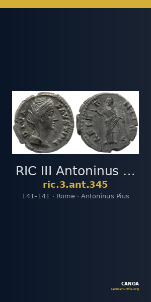 RIC III Antoninus Pius 345 — CANOA