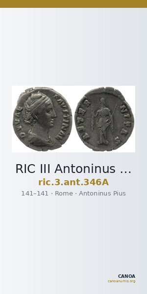 RIC III Antoninus Pius 346A — CANOA