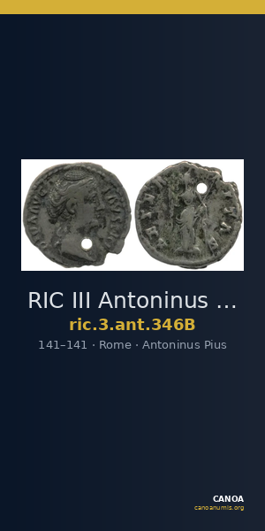 RIC III Antoninus Pius 346B — CANOA
