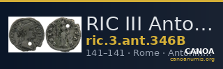 RIC III Antoninus Pius 346B — CANOA