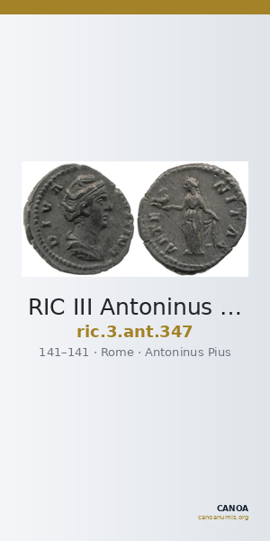 RIC III Antoninus Pius 347 — CANOA
