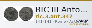 RIC III Antoninus Pius 347 — CANOA