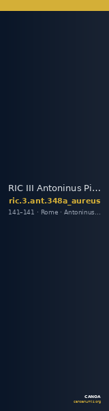 RIC III Antoninus Pius 348a (aureus) — CANOA