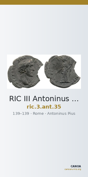 RIC III Antoninus Pius 35 — CANOA