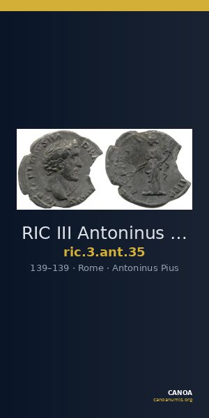 RIC III Antoninus Pius 35 — CANOA