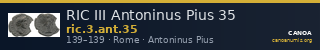 RIC III Antoninus Pius 35 — CANOA