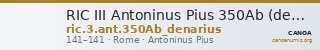 RIC III Antoninus Pius 350Ab (denarius) — CANOA