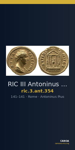 RIC III Antoninus Pius 354 — CANOA