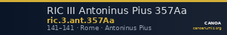 RIC III Antoninus Pius 357Aa — CANOA