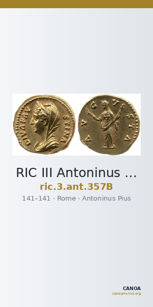 RIC III Antoninus Pius 357B — CANOA