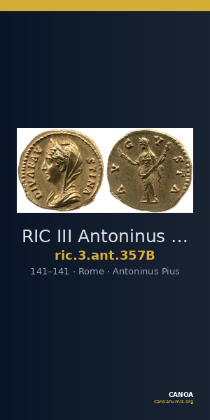 RIC III Antoninus Pius 357B — CANOA