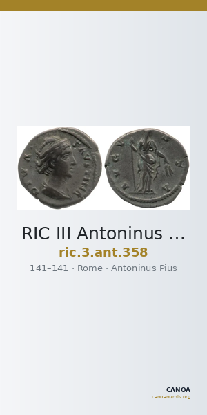 RIC III Antoninus Pius 358 — CANOA