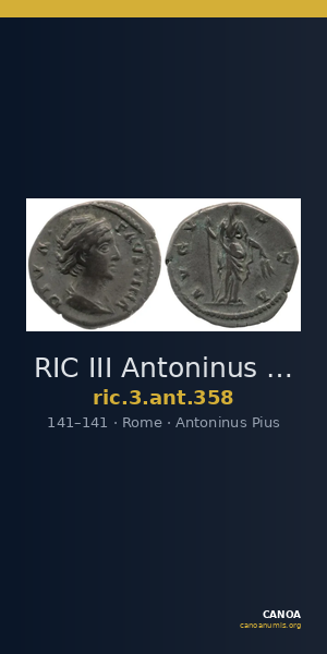 RIC III Antoninus Pius 358 — CANOA