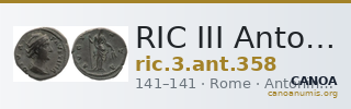 RIC III Antoninus Pius 358 — CANOA