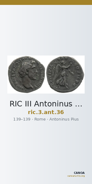 RIC III Antoninus Pius 36 — CANOA