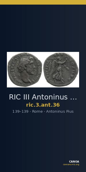 RIC III Antoninus Pius 36 — CANOA