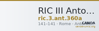 RIC III Antoninus Pius 360a — CANOA