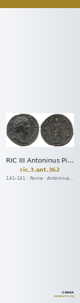 RIC III Antoninus Pius 362 — CANOA