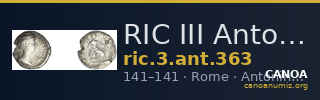 RIC III Antoninus Pius 363 — CANOA