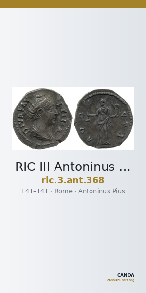 RIC III Antoninus Pius 368 — CANOA