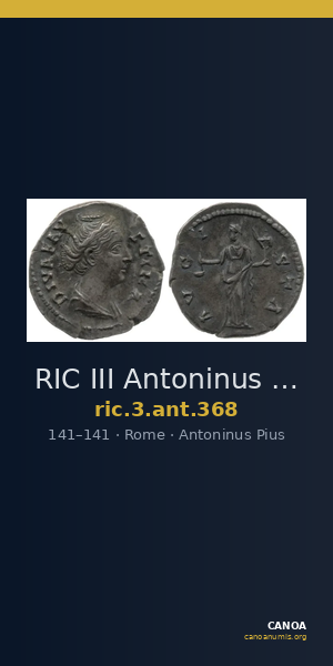 RIC III Antoninus Pius 368 — CANOA