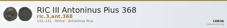 RIC III Antoninus Pius 368 — CANOA