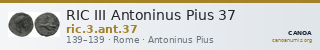 RIC III Antoninus Pius 37 — CANOA