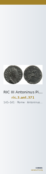 RIC III Antoninus Pius 371 — CANOA
