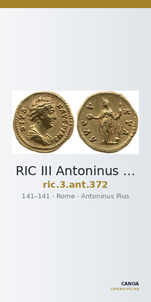 RIC III Antoninus Pius 372 — CANOA