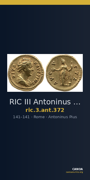 RIC III Antoninus Pius 372 — CANOA