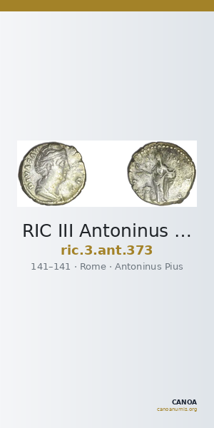 RIC III Antoninus Pius 373 — CANOA