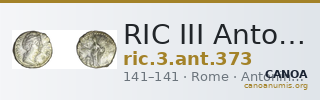 RIC III Antoninus Pius 373 — CANOA