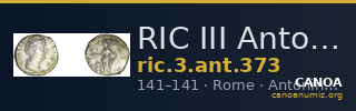 RIC III Antoninus Pius 373 — CANOA