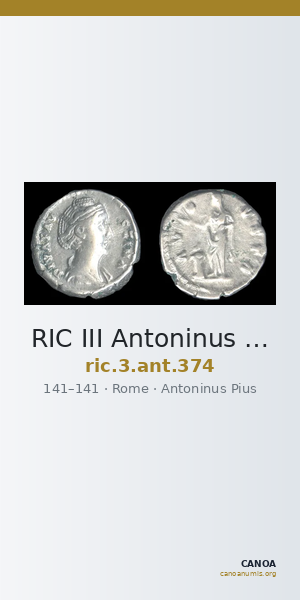 RIC III Antoninus Pius 374 — CANOA